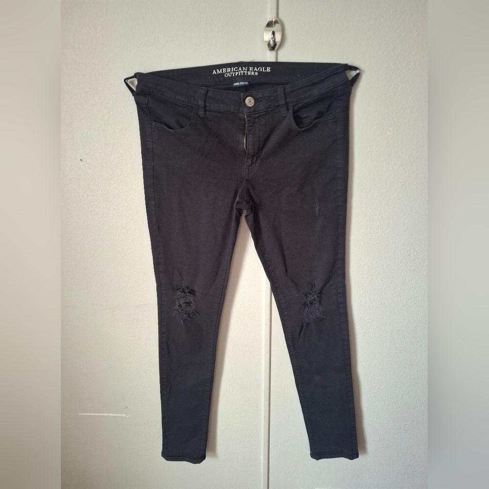 American Eagle Outfitters Charcoal Super Stretch Pants